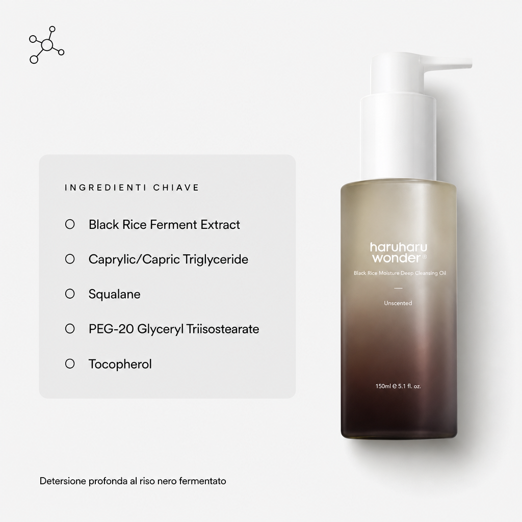 Haruharu Wonder Black Rice Cleansing Oil - Ingredienti