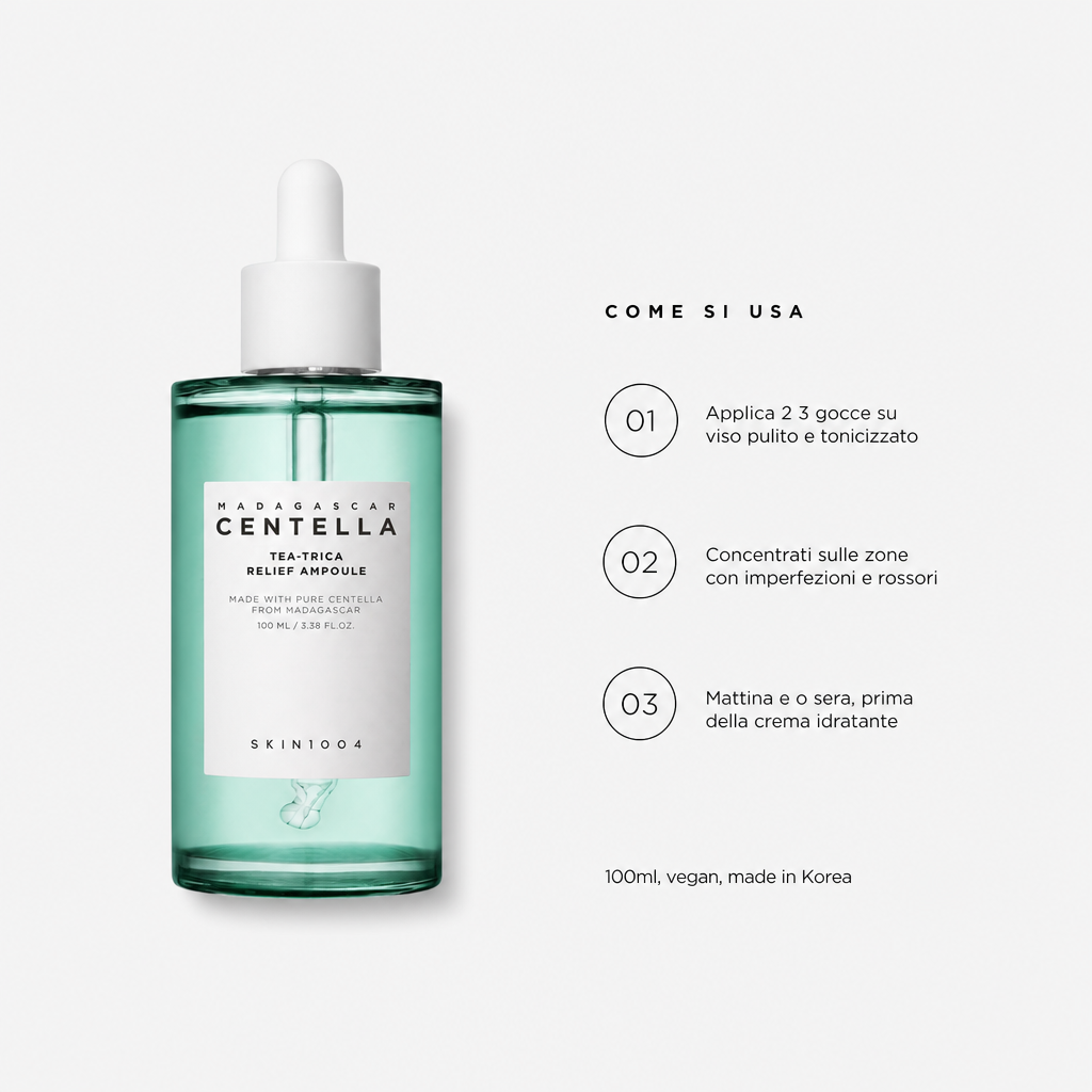 Skin1004 Tea-Trica Relief Ampoule - Come si usa