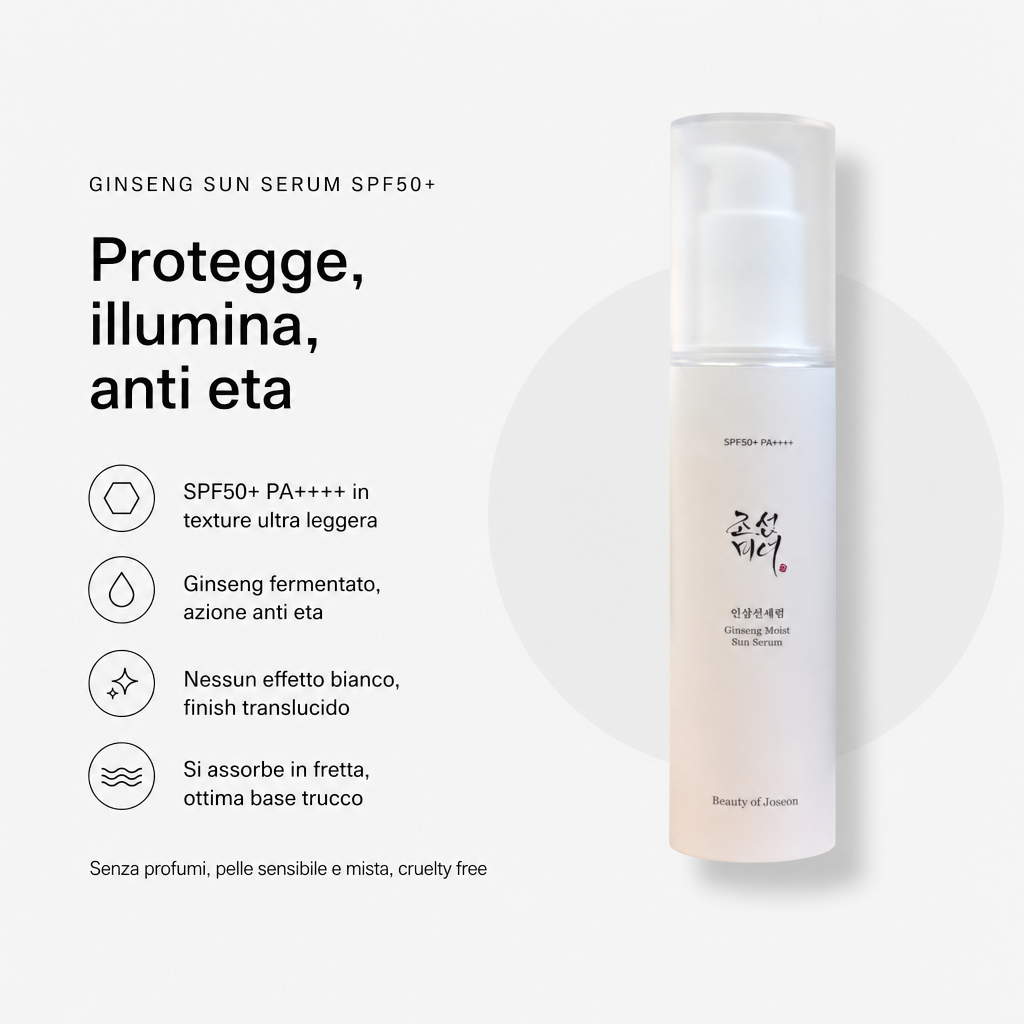 BOJ Ginseng Sun Serum - Benefici