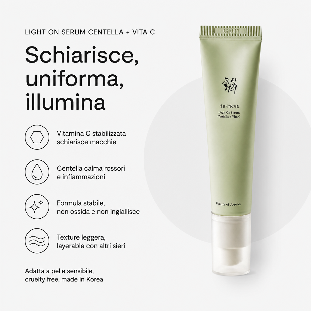 BOJ Light On Serum - Benefici