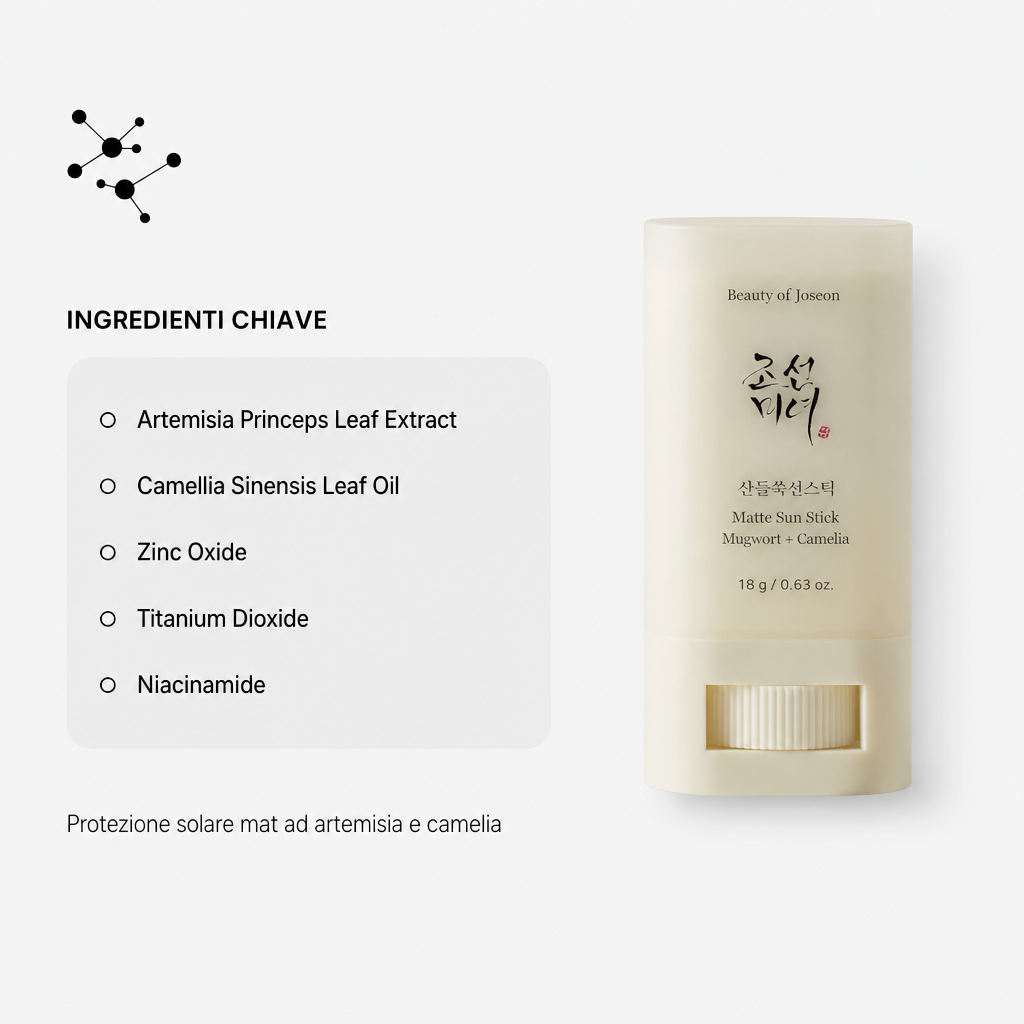 BOJ Matte Sun Stick - Ingredienti