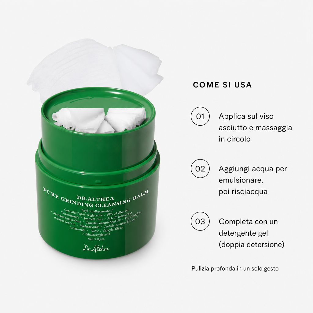 Dr Althea Pure Grinding Cleansing Balm - Come si usa