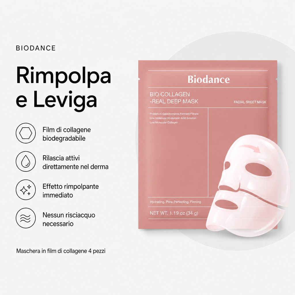 Biodance Bio Collagen Real Deep Mask - Benefici