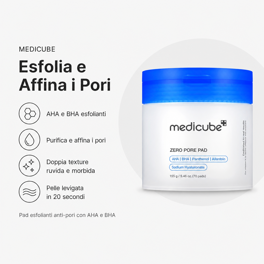 Medicube Zero Pore Pad 2.0 - Benefici