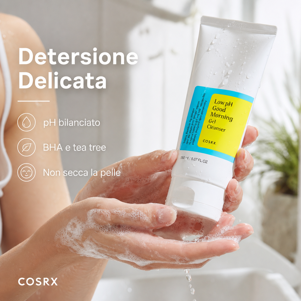 COSRX Low pH Gel Cleanser - Lifestyle