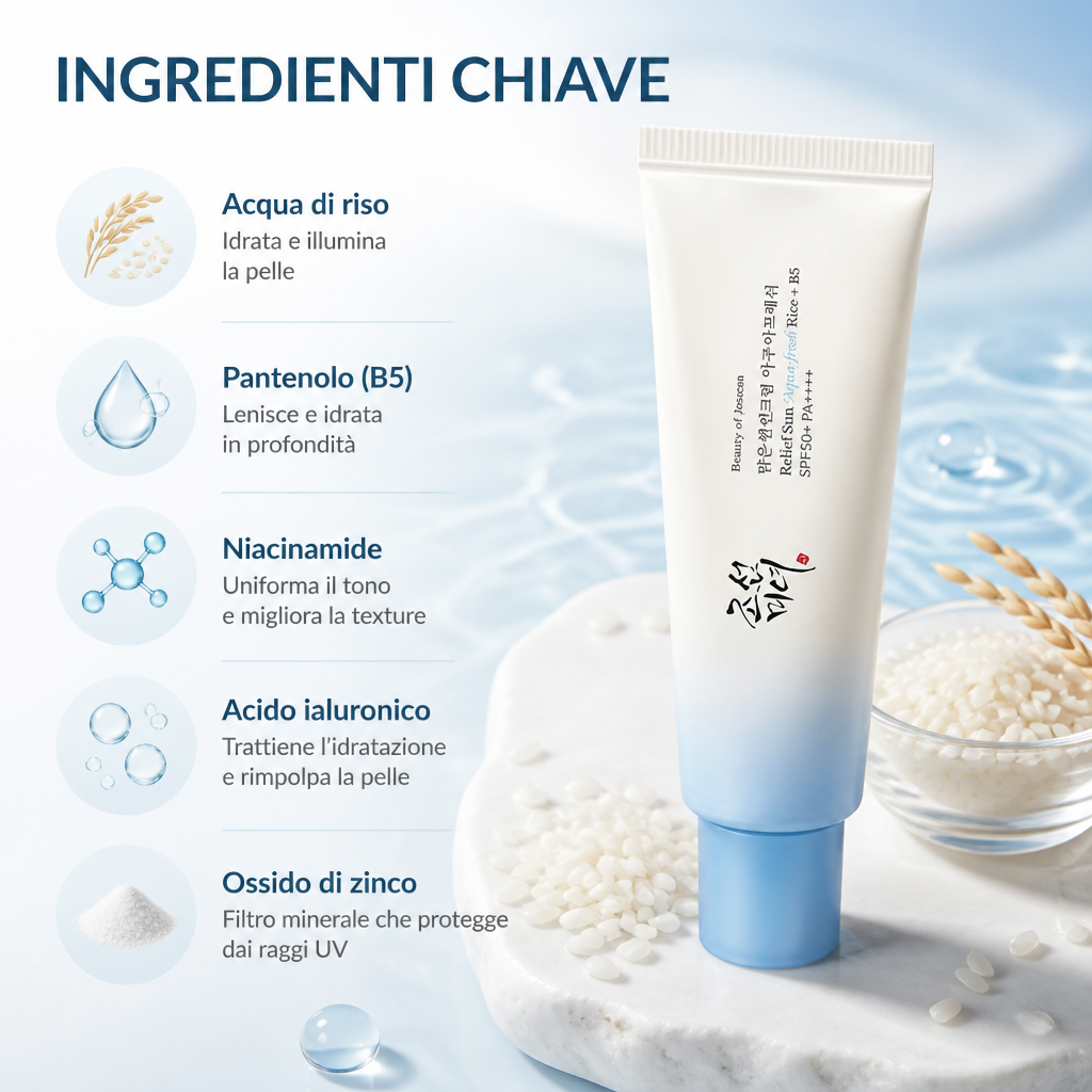 BOJ Relief Sun Aqua-Fresh SPF50+ - Ingredienti