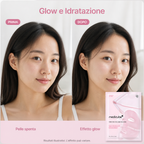 Medicube PDRN Pink Collagen Gel Mask: prima e dopo glow e idratazione