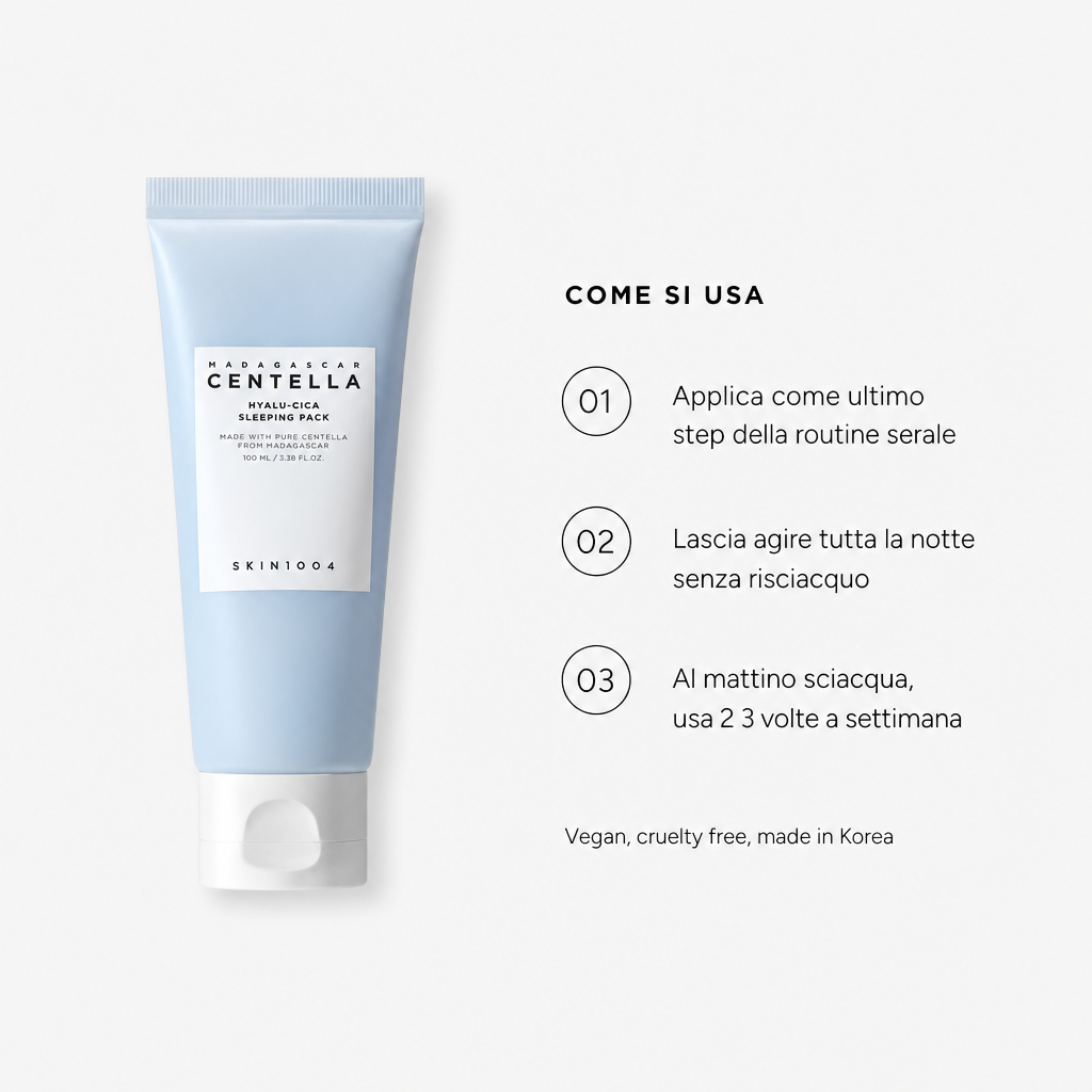 Skin1004 Centella Gel Night Mask - Maschera Notte - come si usa